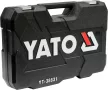 YATO Set chei tubulare 111 piese 1/2" 14–32 mm, 1/4" 3,5–13 mm, 3/8" 9–16 mm CrV (YT-38831)