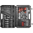 Trusa YATO 216 Piese - Trusa Profesională XXL, 1/2": 10–32 mm, 1/4": 4–14 mm, 3/8": 10–19 mm CrV (YT-38841)