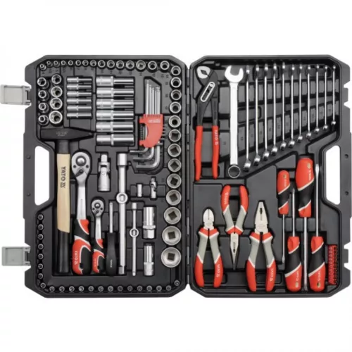 YATO Set scule 122 piese 1/2": 12-32 mm, 1/4": 4-14 mm (YT-38901)