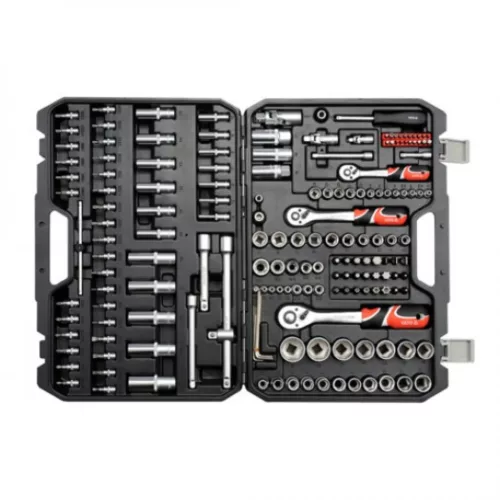YATO Set chei tubulare 173 piese 1/2", 1/4", 3/8" CrV (YT-38931)