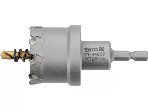 YATO Carotă 40 mm TCT cu prindere bit (YT-44062)