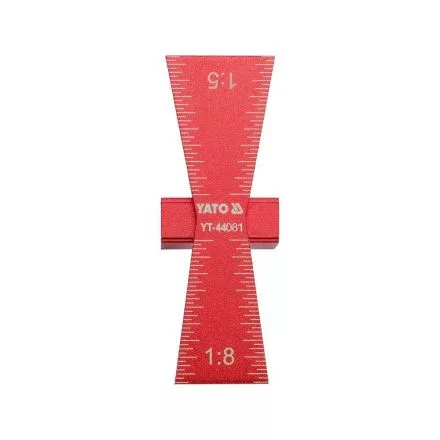 YATO Șablon îmbinări coadă de rândunică 1:5, 1:8 (YT-44081)