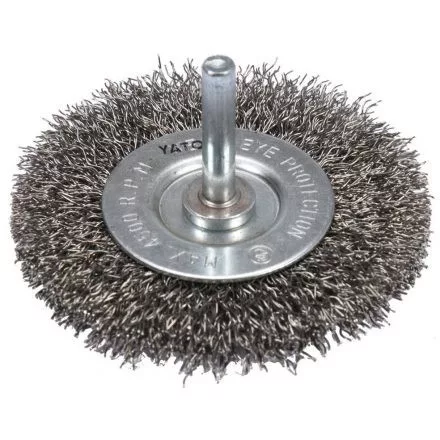 YATO Perie circulară pe tijă Inox 75 mm (YT-47568)