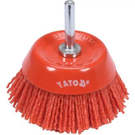 YATO Perie tip cupă pe tijă 75 mm Nylon (YT-47782)