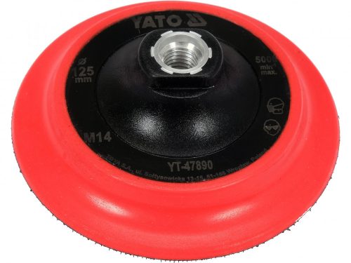 YATO Talpă cauciuc tip arici 125 mm M14 pentru disc de polizat (YT-47890)
