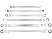 YATO set chei inelare cu clichet duble, extra lungi, 8–19 mm, 6 buc. (YT-50390)
