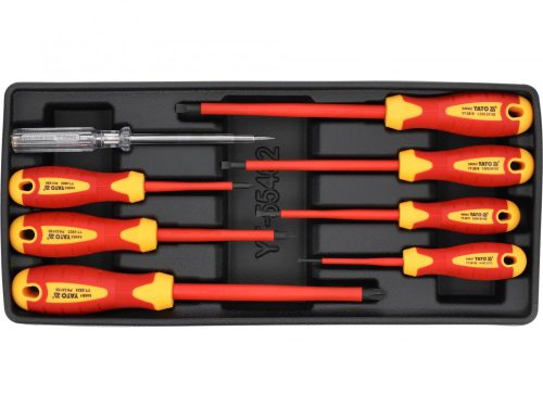 YATO Set șurubelnițe 8 piese izolate până la 1000 V (insert sertar) (YT-55462)