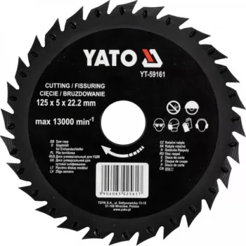 YATO Disc de tăiere tip răspăluit 125 mm (YT-59161)