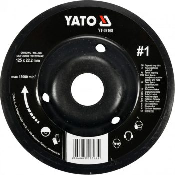 YATO Disc răspăluit conic grosier #1 125 mm (YT-59167)
