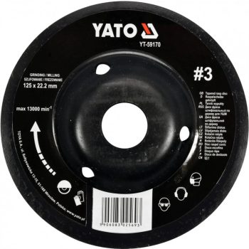 YATO Disc răspăluit conic mediu #3 125 mm (YT-59170)