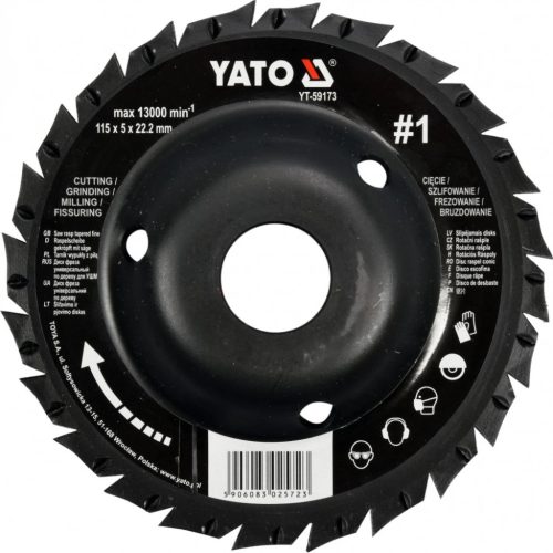 YATO Disc de tăiere răspăluit zimțat #1 115 mm (YT-59173)