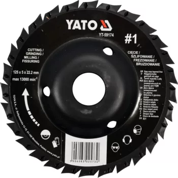 YATO Disc de tăiere răspăluit zimțat 125 mm (YT-59174)