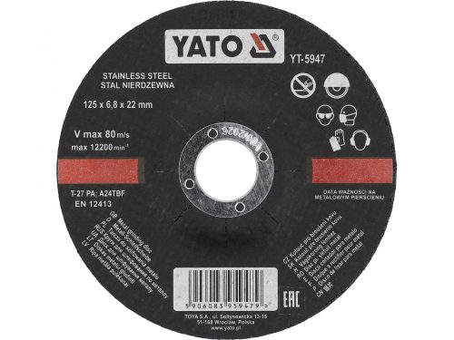 YATO Disc abraziv pentru metal 125x6,8 (YT-5947)
