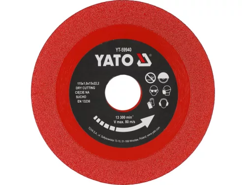 YATO Disc diamantat 115x1,0x22,23 mm (YT-59940)