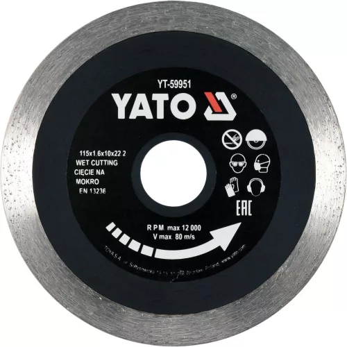 YATO Disc diamantat continuu 115 mm pentru ceramică (YT-59951)