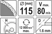 YATO Disc diamantat continuu 115 mm pentru ceramică (YT-59951)