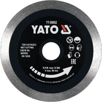   YATO Disc diamantat continuu 125 mm pentru ceramică (YT-59952)