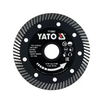YATO Disc diamantat turbo pentru gresie 115 mm (YT-59981)