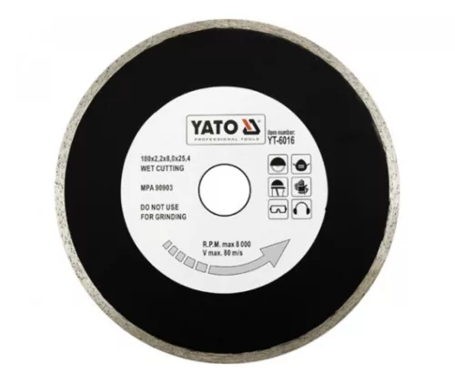 YATO Disc diamantat continuu 180x25,4 mm (porțelan) (YT-6016)