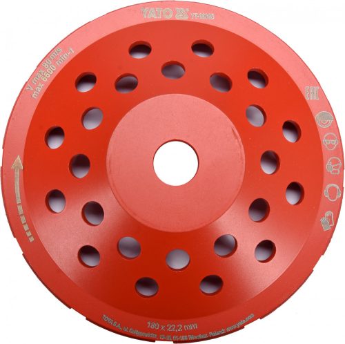 YATO Disc diamantat tip cupă 180 mm M14 (YT-60323)
