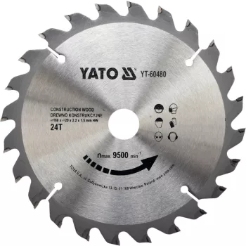 YATO Disc fierăstrău continuu 160/24T/20 mm (YT-60480)