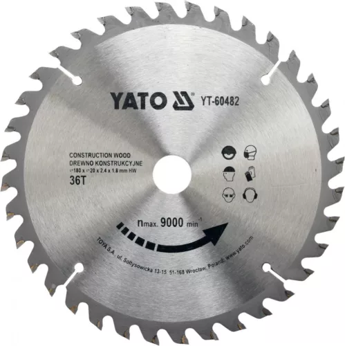 YATO Disc fierăstrău continuu 180/36T/20 mm (YT-60482)