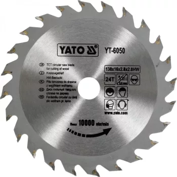 YATO Disc fierăstrău pentru lemn 130/16/24 (YT-6050)
