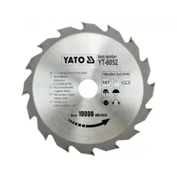 YATO Disc fierăstrău pentru lemn 140/20/16 (YT-6052)