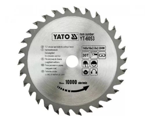 YATO Disc fierăstrău pentru lemn 140/16/30 (YT-6053)