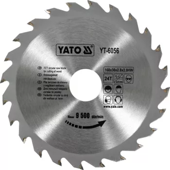 YATO Disc fierăstrău pentru lemn 160/30/24 (YT-6056)