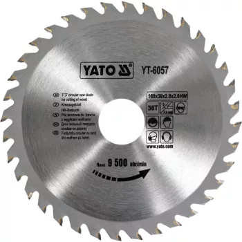 YATO Disc fierăstrău pentru lemn 160/30/36 (YT-6057)