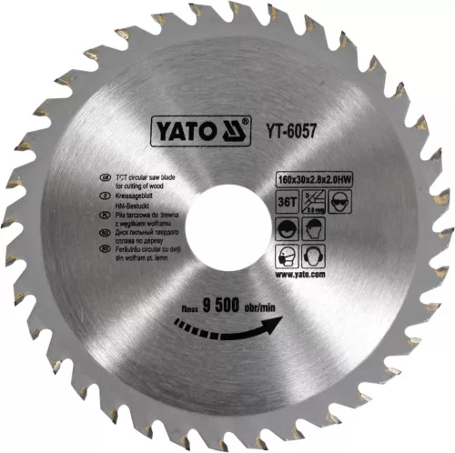 YATO Disc fierăstrău pentru lemn 160/30/36 (YT-6057)