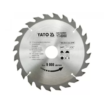 YATO Disc fierăstrău pentru lemn 184/30/24 (YT-6060)