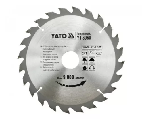 YATO Disc fierăstrău pentru lemn 184/30/24 (YT-6060)