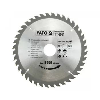 YATO Disc fierăstrău pentru lemn 184/30/40 (YT-6061)