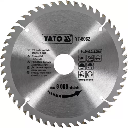 YATO Disc fierăstrău pentru lemn 184/30/50 (YT-6062)