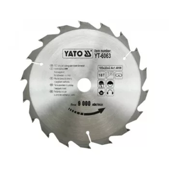 YATO Disc fierăstrău pentru lemn 185/20/18 (YT-6063)