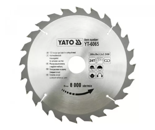 YATO Disc fierăstrău pentru lemn 200/30/24 (YT-6065)