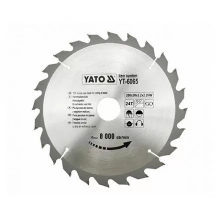 YATO Disc fierăstrău pentru lemn 205/18/24 (YT-6066)