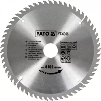 YATO Disc de ferăstrău pentru lemn 210/30/60 (YT-6068)