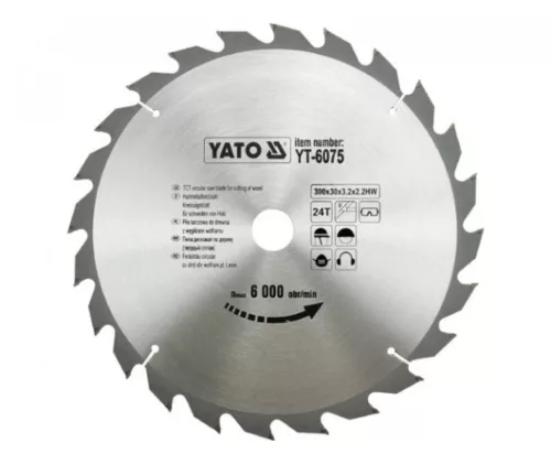 YATO Disc de ferăstrău pentru lemn 300/30/24 (YT-6075)