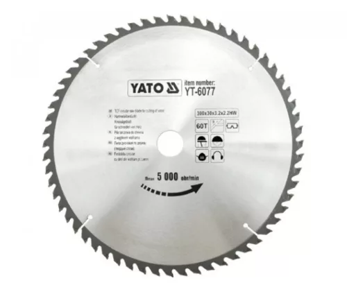 YATO Disc de ferăstrău pentru lemn 300/30/60 (YT-6077)