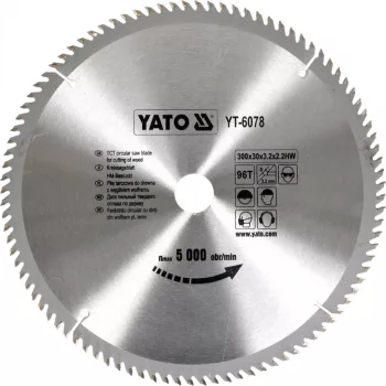 YATO Disc de ferăstrău pentru lemn 300/30/96 (YT-6078)