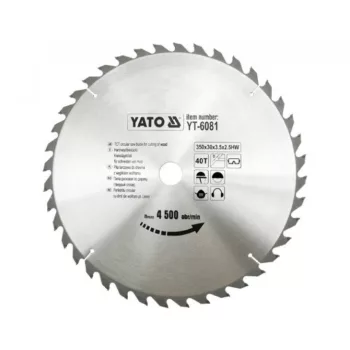 YATO Disc fierăstrău pentru lemn 350/30/40 (YT-6081)