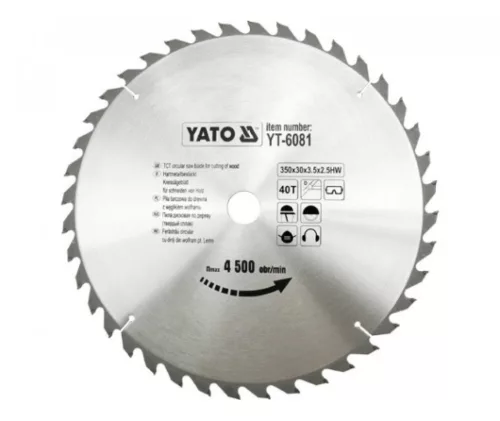 YATO Disc fierăstrău pentru lemn 350/30/40 (YT-6081)