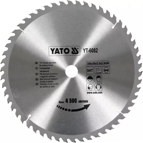 YATO Disc fierăstrău pentru lemn 350/30/54 (YT-6082)