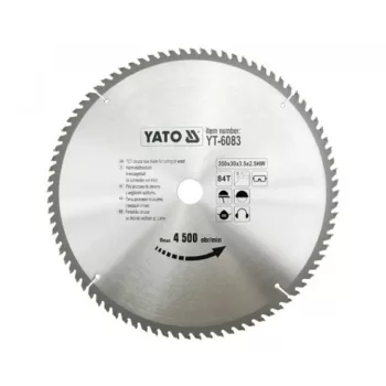 YATO Disc de ferăstrău pentru lemn 350/30/84 (YT-6083)