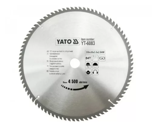 YATO Disc de ferăstrău pentru lemn 350/30/84 (YT-6083)