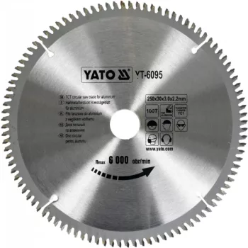 YATO Disc fierăstrău pentru aluminiu 250/30/100 (YT-6095)