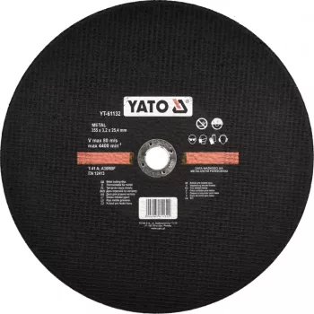 YATO Disc de tăiere metal 355x3,2x25,4 mm (YT-61132)